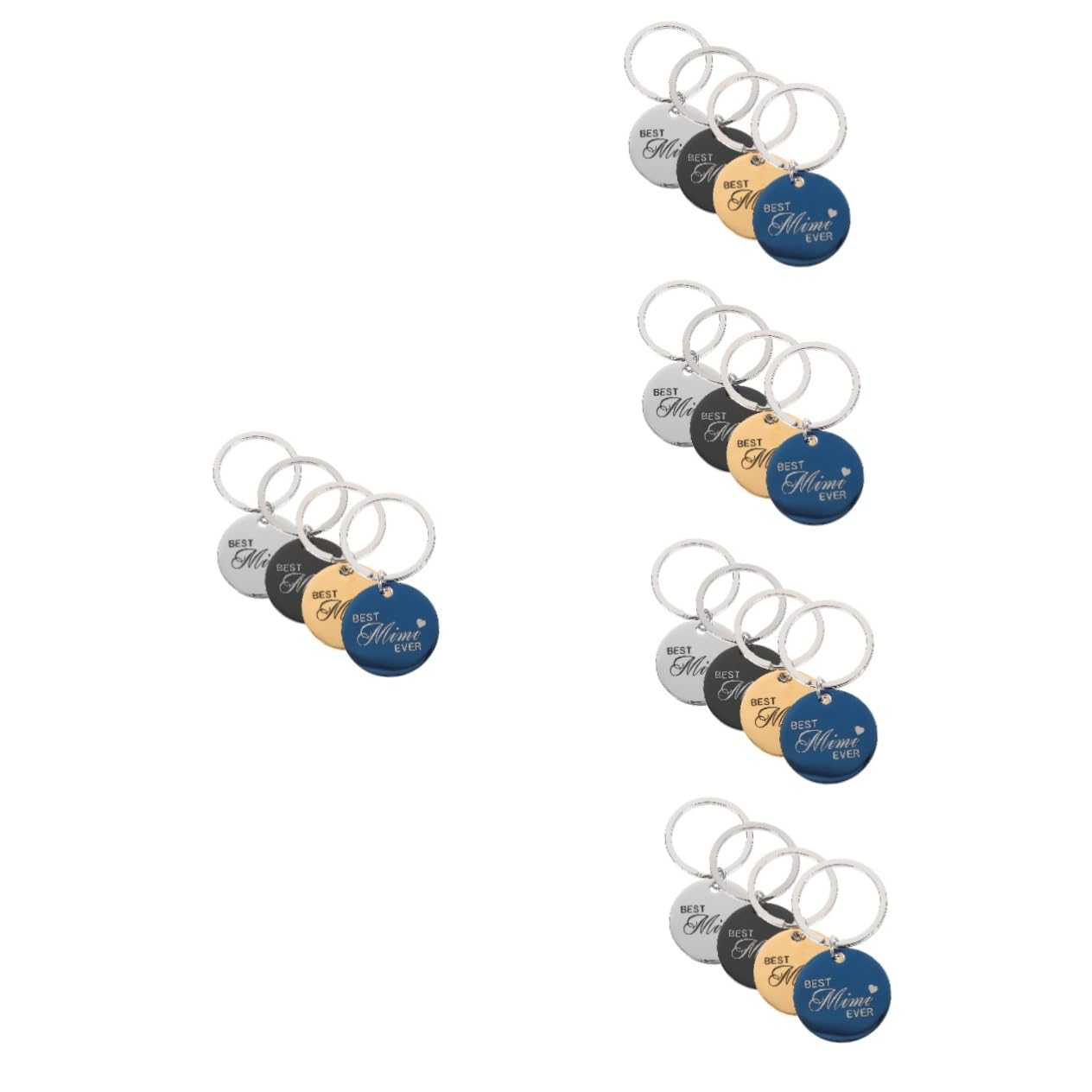 BESPORTBLE 20pièces Médaillons Ronds Acier Inoxydable pour Animaux Étiquettes Identification Personnalisées pour Chats Et Chiens Pendentifs Légers Et Élégants