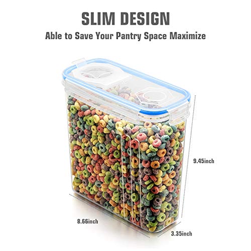 image for Wildone Plastic Cereal Containers Set | 6 Large (16.9 Cups, 135.3oz) A