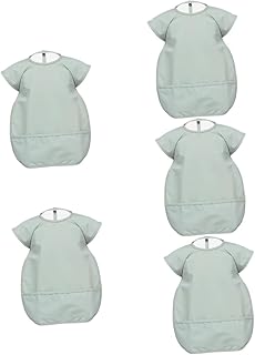 ERINGOGO Crianças Pintando Aventais 5 Pçs Bebê Comer Macacão Para Meninos es Para Bebê Menino Bata De Alimentação Do Bebê Criança Arte Bata Crianças Arte Avental Babando