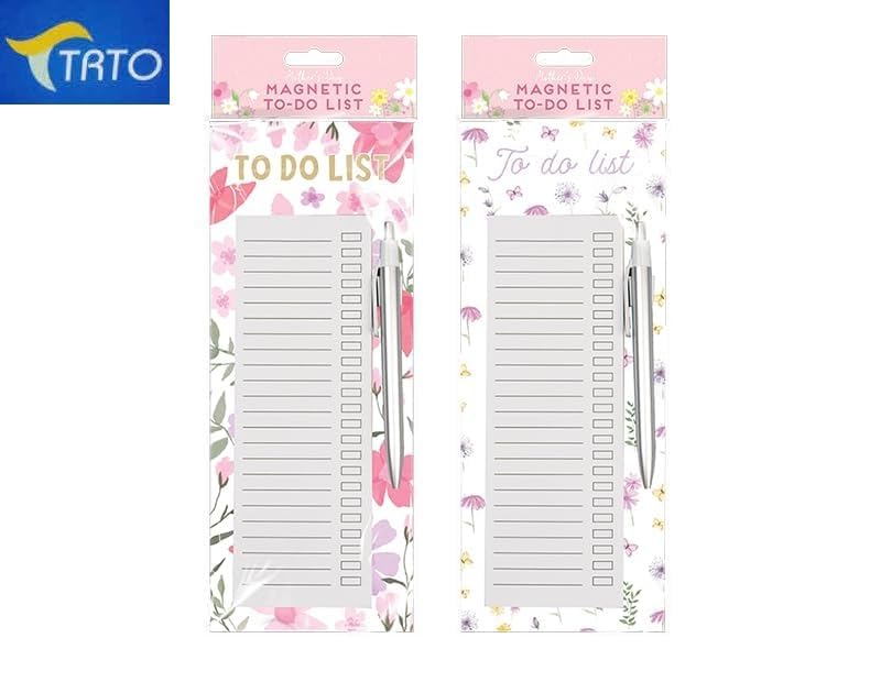 TRTO 1Pcs Mum's Magnetic To-Do List & Pen Planner Reminder Set Mum's Magnetic To-Do List & Pen Easy To Use and Useful for Gifts (Pink) - Image 2