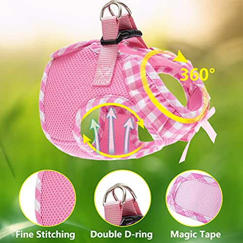 Pupteck Small Dog Harness No Pull Step-In Soft Mesh Puppy Padded Pet Vest Harnesses For Girl Cats Small Dogs #TOP2