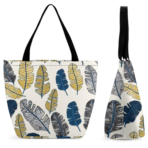 Sac à main pour femme plumes vintage - Sac de shopping et bandoulière de voyage 28.5x18x32.5cm