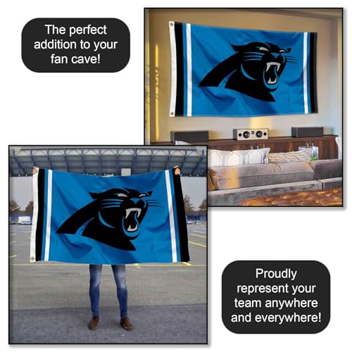 WinCraft Carolina Panthers Panther Blue Flag by WinCraft - Image 5