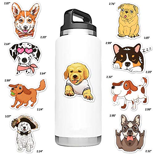 Dog Stickers For Water Bottles Dog Stickers For Kids Dogs Vinyl Sticker Big Dog Stickers For Laptop(50 Pcs) #TOP1