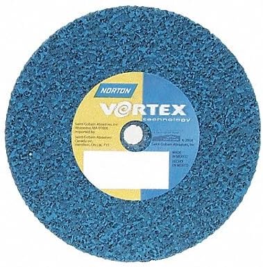 Norton 66254414832 3x1/4x1/4 In. Bear-Tex Vortex Rapid Blend AO Medium Grit Non-Woven Arbor Hole Unified Wheels, 5 Density, 40 pack