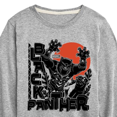 Marvel Black Panther - Linocut Style Print - Toddler and Youth Long Sleeve Graphic T-Shirt3