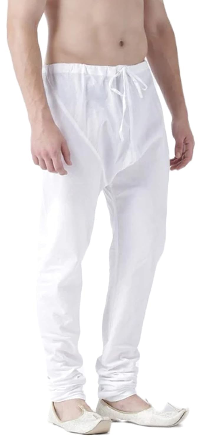 pk hub Men's Pure Cotton Comfortable Chudidar Pyjama (Free Size)-picture-43