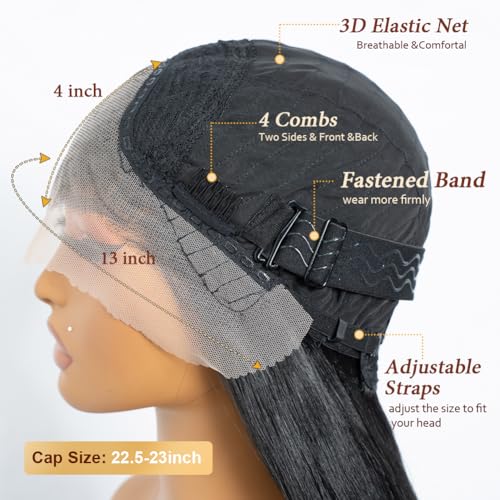 Perruque Lace Front Wigs 38 pouces Joedir Hair straight 1B