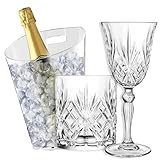 Inclus avec le kit, un élégant seau en plastique transparent d'une capacité de 3 litres, idéal pour une bouteille de vin ou de champagne