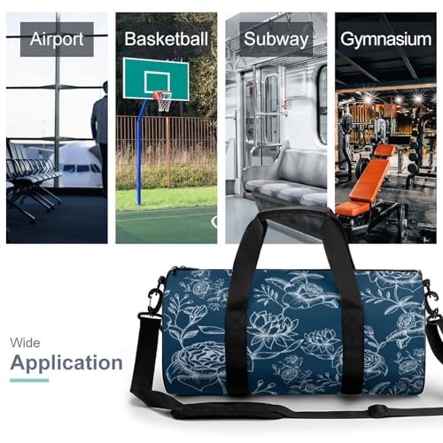 Sac week-end fleurs polyvalent : gym, randonnée et camping