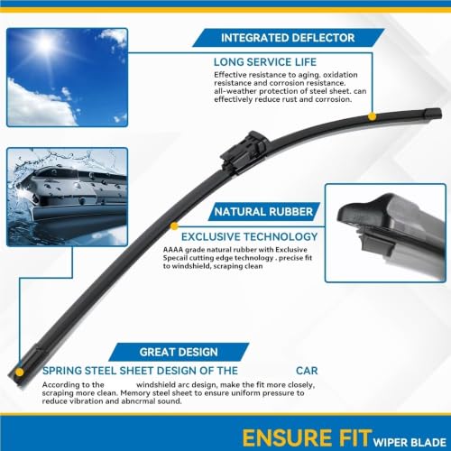 Essuie-glace Geely Emgrand GS 2020-2026 balais avant pour rouler sereinement sous la pluie LHD - 5