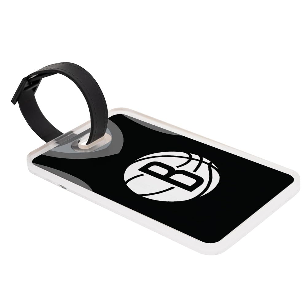 Desert Cactus Brooklyn Nets Luggage Tag Official NBA National Basketball Travel ID Label for Suitcases Bags and Carry-Ons