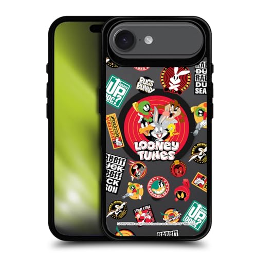 Coque iPhone 17 Air Looney Tunes noire antichoc et MagSafe