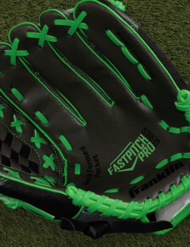 Franklin Sports Windmill Series 11-Inch Lightweight Softball Glove, Lime/Gray - image 5
