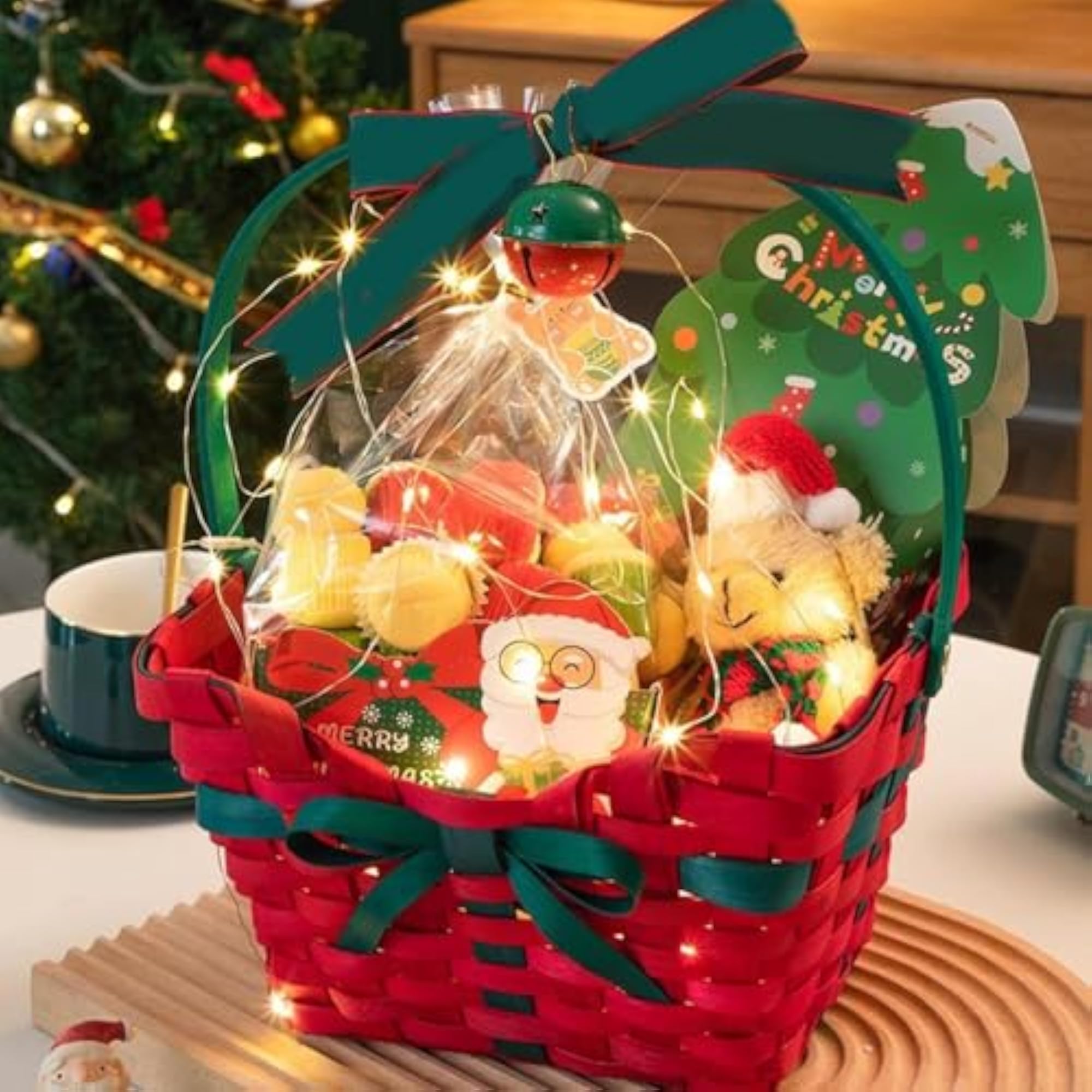 Christmas Gift Basket Creative Candy Basket
