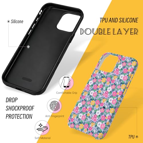 Turenature Compatible with iPhone 15 Case Cute Floral Print-Style-10 - image 2