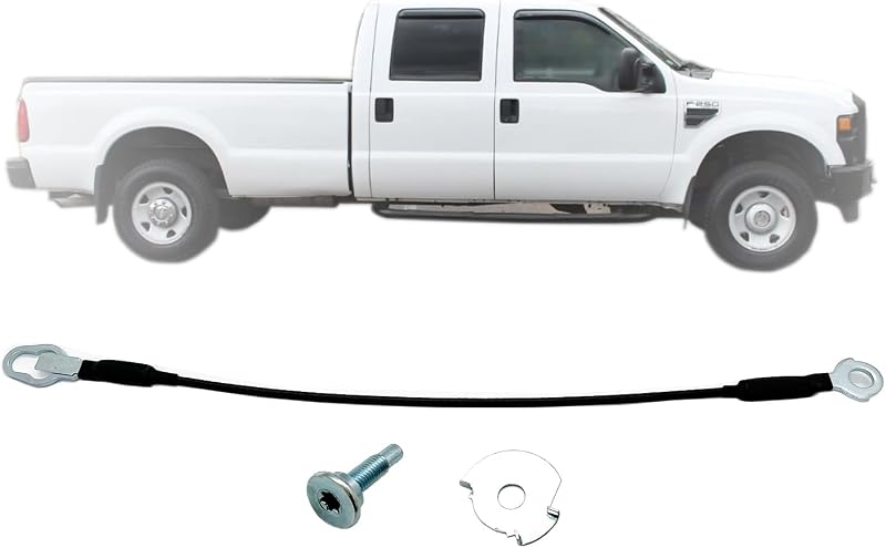 Cabo de tampa traseira APA 53,66 cm com ferragens para Ford F150, F250 Super Duty e F-Series – 1 unidade