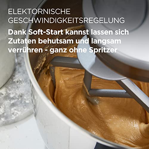 Kenwood KMix - Küchenmaschine 1000W 5L Edelstahl 6 Stufen Weiß – Ansicht 4