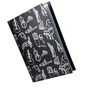 Sharplace Muziekbladen papier muziek, accessoires voor muziek, cadeau voor muziekliefhebbers – # 4, zwart