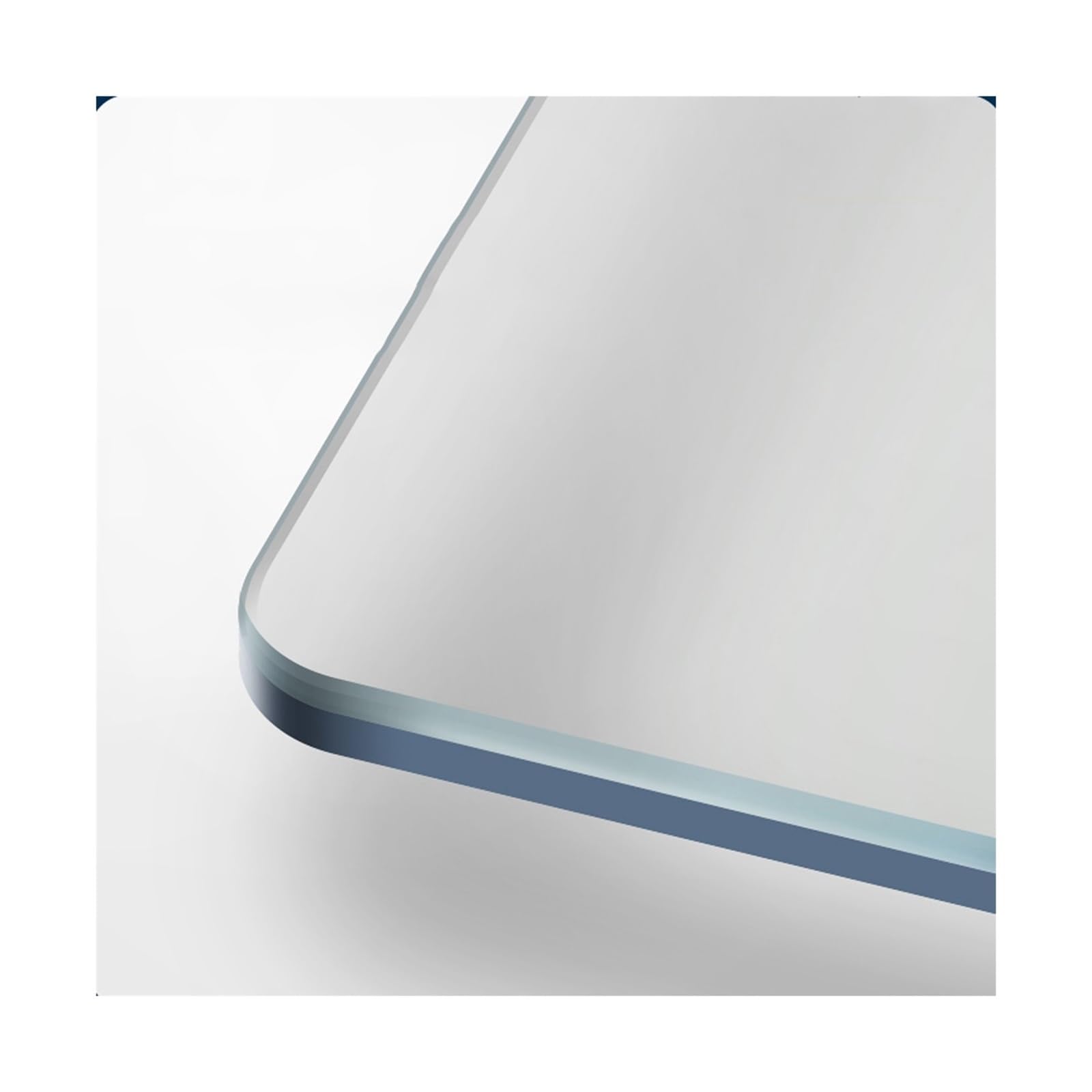 Nappe Transparente en PVC Epais Tapis de Table pour Bureau et Salon