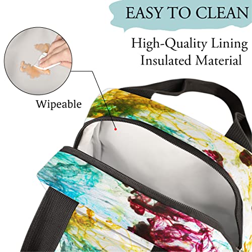 Abstract Art Graffiti Insulated Lunch Bag Women Reusable Lunch Tote Bag For Men Adult Leakproof Cooler Lunch Box For Work Office Picnic Travel #TOP3