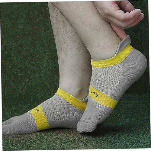 Calcetines de cinco dedos elásticos transpirables y de corte bajo 3