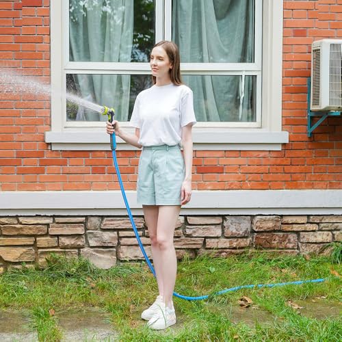 Image of FEVONE Heavy Duty Garden Hose 12 ft, Hybrid Polymer Water Hose