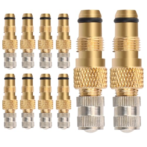 Sopoloray 10Pcs Tractor Air Liquid Valve Stem,Brass Tire Valve StemsTR218A TR618A CH3 Core Housings Replacement for Tractor