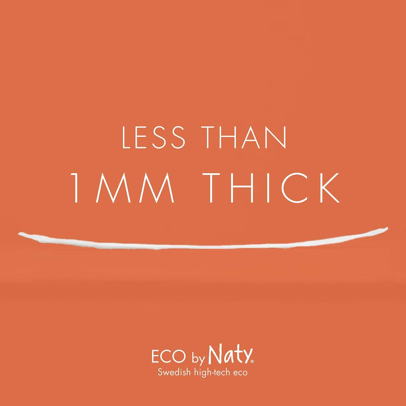 Eco by Naty Certified Ultra Thin Panty Liners, Normal, 32 Liners (244701)