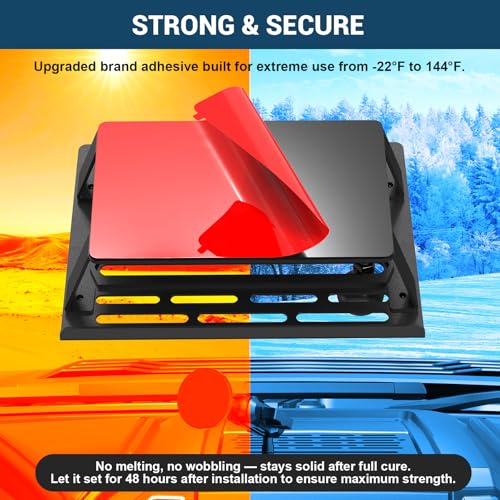 Image of Surfcabin No Punching Required Dash Phone Holder, Compatible with 2015-2020 F150 2017-2022 F250 F350, Metal Cellphone Mounting Bracket Stand for Most CellPhones (Magnetic Type)