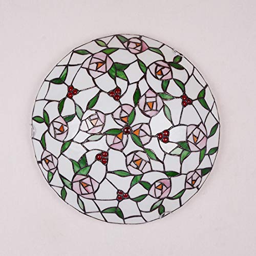 Plafonnier rétro E27 dimmable rond de 40 cm pour éclairage de chambre - 7