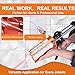 Epoxy Gun Dual Component 200ml – Manual 1:1 & 2:1 Ratio Adhesive Applicator for Epoxy, Urethane, Acrylic,High-Thrust 2-Part Adhesive Gun for Panel Bonding, Structural & Plastic Repair,Orange