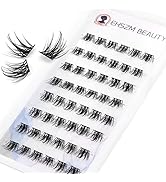 EHSZM BEAUTY Lash Clusters Individual D Curl Lashes ,Looks Like Extensions, 48pcs ,10mm Only,Natu...