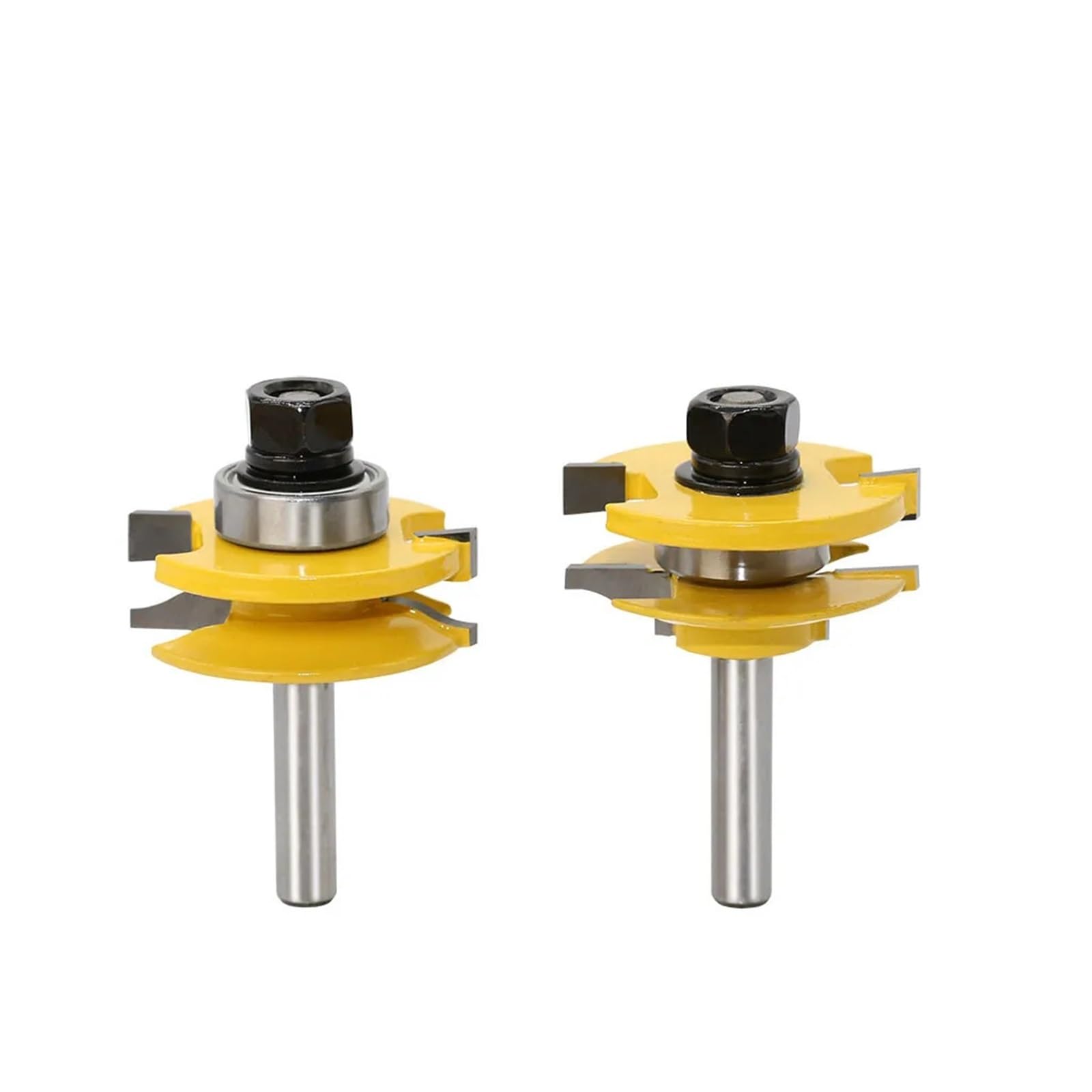 Epaknhgd 01 2Pcs 8Mm Shank Milling Cutter Wood Carving Rail And Stile Router Bit Set Door Knife Woodworking Woodwork