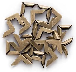 100 bolsas de metal para álbumes de recortes, álbumes, menús, carpetas, bolsas de boxeo, páginas de 17 mm, color bronce