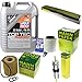 Produktbild QR-PARTS 69384383 Filter Set Inspektionspaket 5 Liter Motoröl Top Tec 4200 5W-30 MANN-FILTER Innenraumfilter Kraftstofffilter Luftfilter Ölfilter