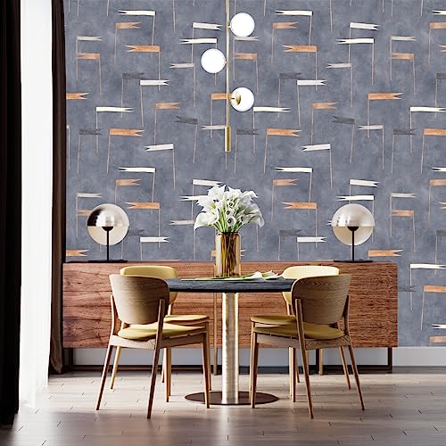 Image of Grey Texture Self Adhesive Wallpaper Peel & Stick, Waterproof, Scratch Resistant 41cm x 244cm