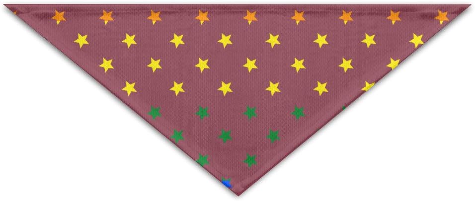 Gay Prode Star Baby Pet Triangle Head Scarfs Dog Scarves Puppy Triangle 18.5" X 12" X 7.5"