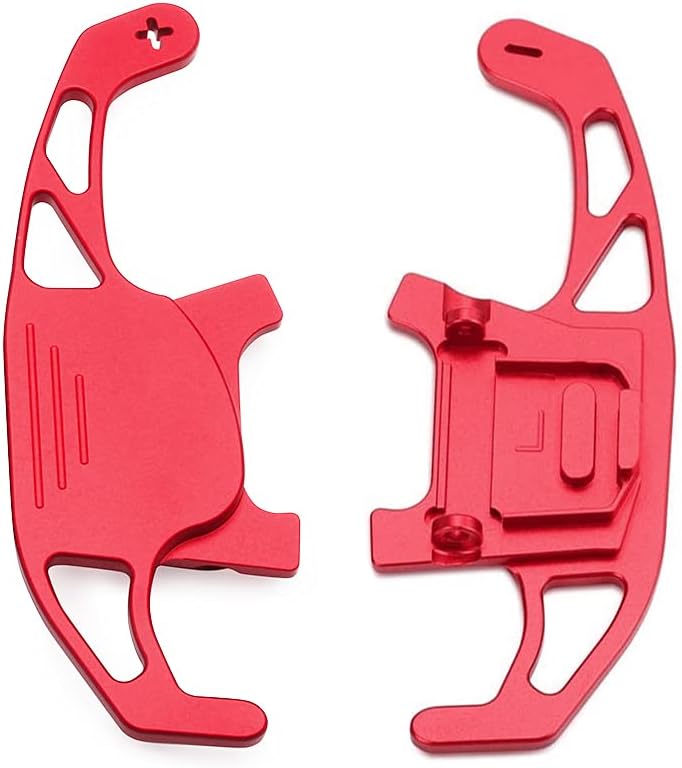 SANRILY 2PCS Steering Wheel Paddle Shifter Extensions for Golf GTI R R-line GTD GTE MK7 7 Polo GTI Scirocco 2014 2015 16 17 18 2019 Paddle shifters Blade Replacement Kit Accessories Silver