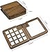 Portable Sketchbook Palette 15 Grids Wooden Mini Travel Paint Palette Magnetic Palette Box for Watercolor Painting, Acrylic Painting Paint Saver with Lid and Mixing Tray