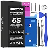 2750mAh Battery for iPhone 6S, Upgraded Wavypo 2021 High Capacity New 0 Cycle Battery Replacement for iPhone 6S A1633 A1688 A1700 with Full Replacement Tool Kit