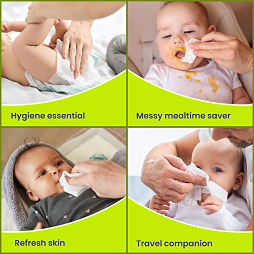 Image of Little Angel Super Soft Cleansing Baby Wipes, 648 Count, Enriched with Aloe vera & Vitamin E, pH Balanced, Dermatologically Tested & Alcohol-free, Pack of 18, 72 count /pack