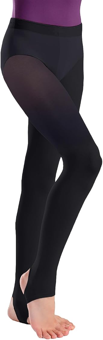 So Danca - Child Stirrup Tights, 85% Nylon/15% Spandex, Ultra Soft Dance Tights for Ballet, Gymnastics, School - TS77