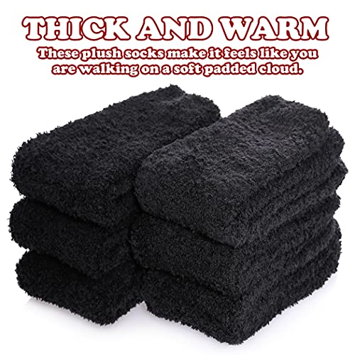 Image of FNOVCO Non Slip Socks for Women Winter Warm Cozy Fuzzy Slipper Socks Soft Fluffy Hospital Socks with Grips