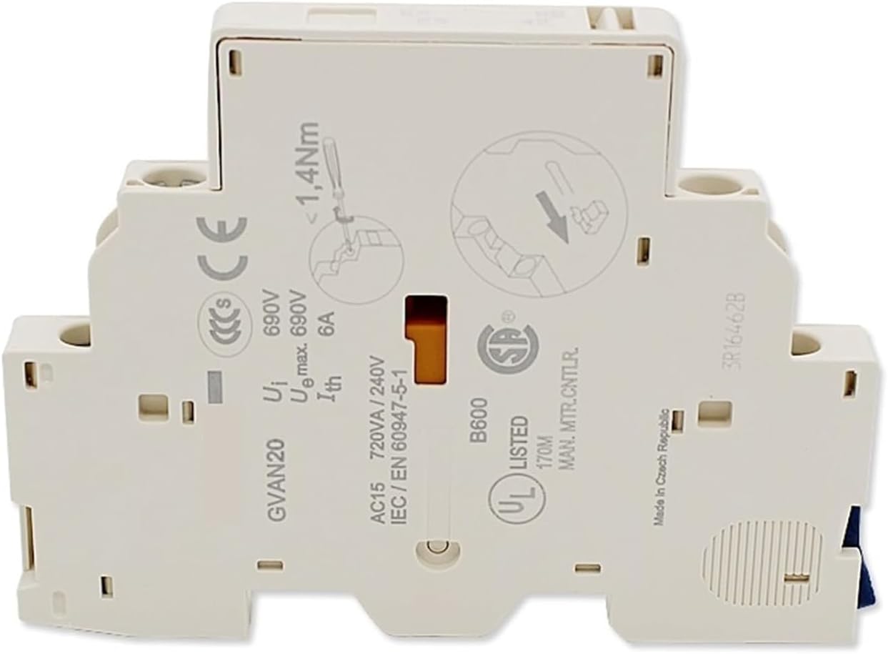 ALKOY Circuit Breaker Instantaneous Auxiliary Contact Blocks for GV2 Circuit Breaker GVAN11 GVAN20 1Pcs (Size : GVAN20)