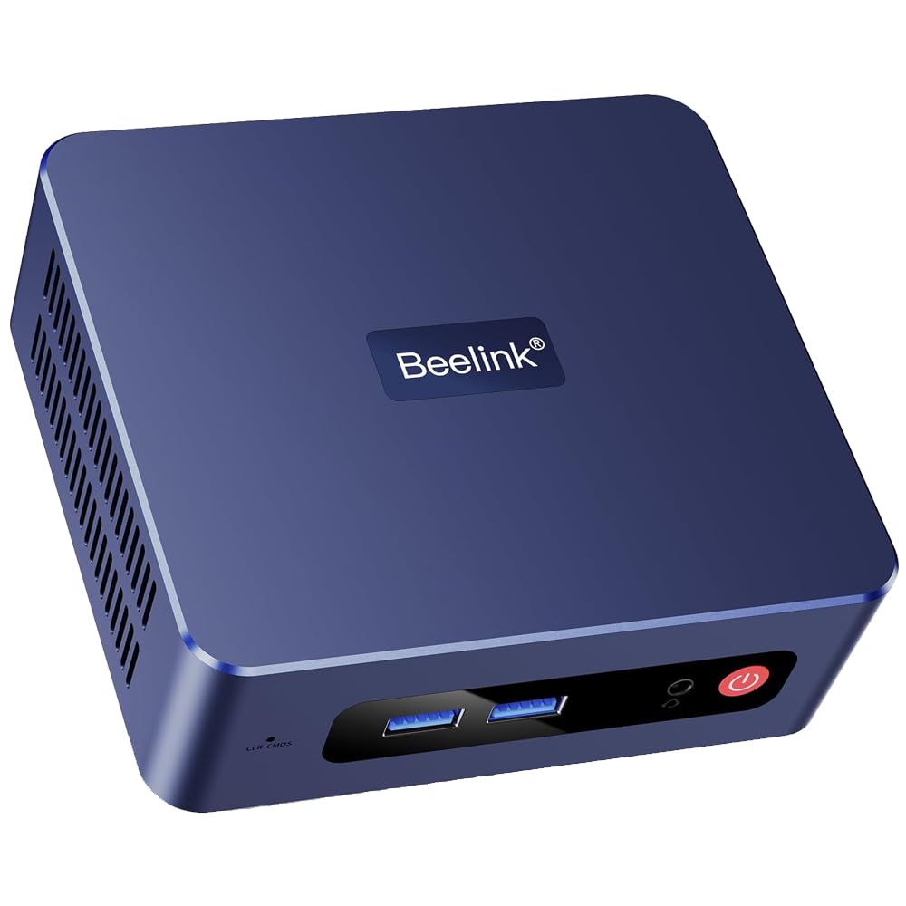 Beelink Mini PC SER3 mini komputer stacjonarny z AMD Ryzen 5 3500U (4C/8T, do 3,7 GHz), 16 GB SO-DIMM DDR4 + 256 GB PCIe 3.0x4 SSD, 4K HD/BT 5.0/Wi-Fi 5/1000 Mb/s LAN/Dual HDMI/Dual Display! S