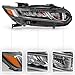 Huray Right Headlight for Honda Accord 2018 2019 2020 [OE:33100-TVA-A01] Front Head Lamp Replacement Passenger Side