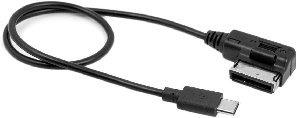 JSER Media in AMI MDI USB-C USB 3.1 Type-C Charge Adapter Cable for Car VW Audi 2014 A4 A6 Q5 Q7 0.35cm