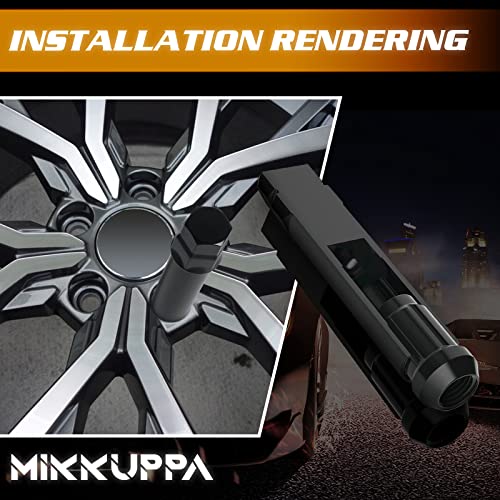 Mikkuppa 6 Point Spline Lug Nuts Tuner Socket Key Tool - With 17Mm Hex For 1/2-20 12X1.5 12X1.25 Black Lug Nut Socket #TOP5