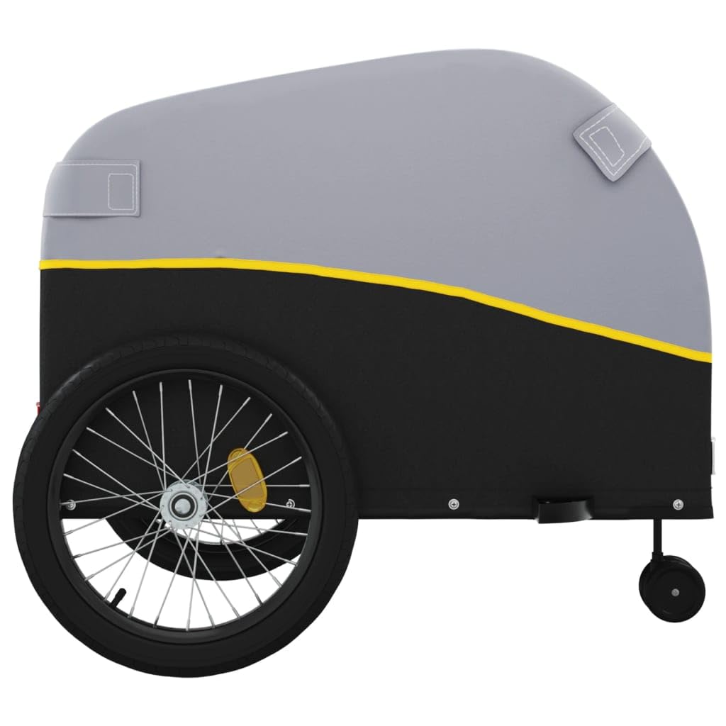 vidaXL Lastenanhänger für Fahrrad Fahrradanhänger Transportanhänger 45 kg Eisen